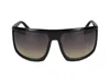 Tom Ford Eyewear Clint Pilot Frame Sunglasses In Glossy Black/smoke Grad