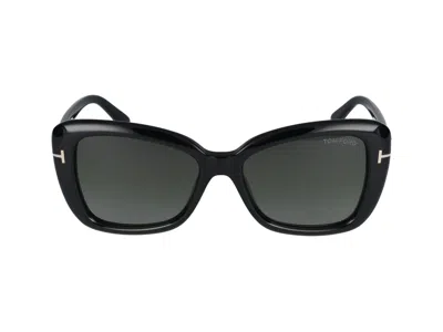 Tom Ford Maeve 55mm Gradient Butterfly Sunglasses In Black