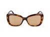 Tom Ford Maeve Roviex Butterfly Ladies Sunglasses Ft1008 55j 55 In Havana Blonde/brown