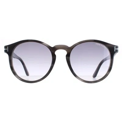 Pre-owned Tom Ford Sunglasses Ian Ft0591 20b Gray Havana Smoke Gradient