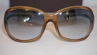 Pre-owned Tom Ford Sunglasses Jennifer Brown Gold Blue Gradient Tf8 45p 61 16 120