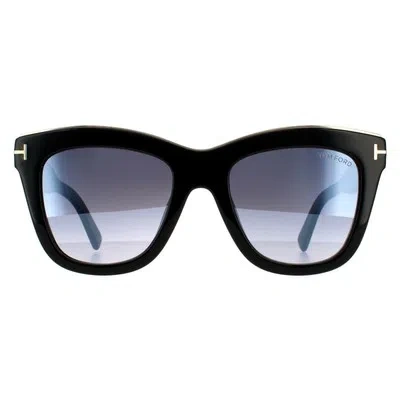 Pre-owned Tom Ford Sunglasses Julie Ft0685 01c Black Gray Gradient