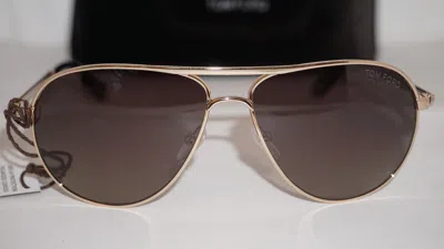 Pre-owned Tom Ford Sunglasses Marko James Bond Gold Brown Polar Tf144 28 D 58 13 140 In Brown Polarized