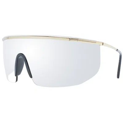 Pre-owned Tom Ford Sunglasses Men Women Gold Black Grey Mirror Shield Ft0980 30c Pavlos-02 In Silver, Grey