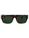 Tom Ford Tortoiseshell Square Frame Sunglasses In Multi