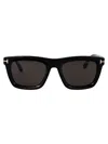 Tom Ford Eyewear Calder Square Frame Sunglasses In Nero Lucido / Fumo