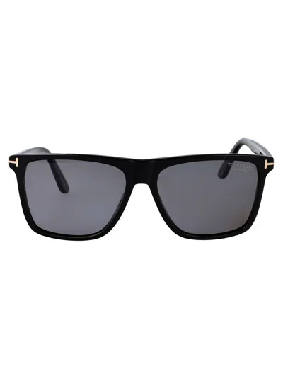 Tom Ford Sunglasses In Nero Lucido / Fumo Polar