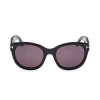Tom Ford Solange-02 Acetate Butterfly Sunglasses In Nero/grigio