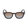Tom Ford 48mm Gradient Polarized Square Sunglasses In Neutral