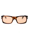 Tom Ford Juan Rectangular Sunglasses In Orange Havana