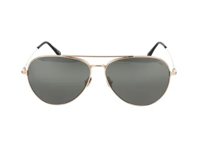 Tom Ford Sunglasses In Polished Rosé Gold/smoke