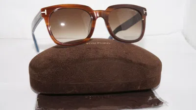 Pre-owned Tom Ford Sunglasses Sari Brown Gradient Ft 0211/s 47f 53 21 140