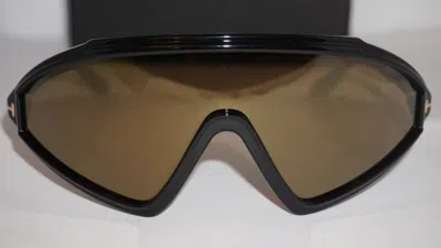 Pre-owned Tom Ford Sunglasses Ski Shield Black Bronze Mirror Ft1121/s 01g 00 00 120 In Brown