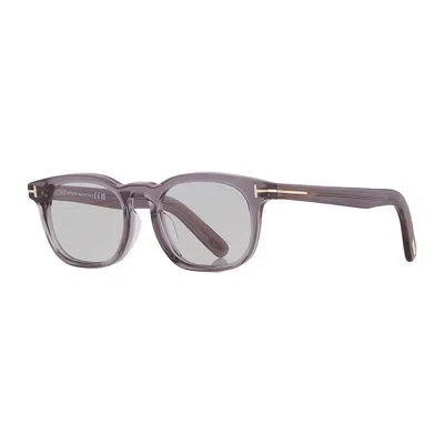 TOM FORD SUNGLASSES SQUARE FULL RIM, SHINY GREY FRAME AND SMOKE LENS FT1122-D20A