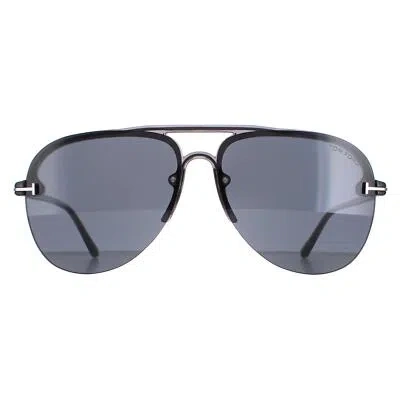 Pre-owned Tom Ford Sunglasses Terry 02 Ft1004 20a Gray Smoke