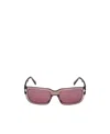 Tom Ford Sunglasses With Rectangular Frames In Pink