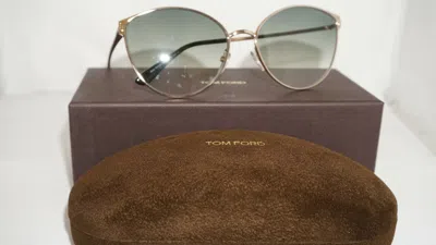 Pre-owned Tom Ford Sunglasses Zeila Gold Green Gradient Tf654 28b 60 16 140