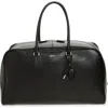 Tom Ford Supple Grain Leather Bowling Bag In Black