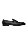 Tom Ford Supple Grain Leather Sean Penny Loafers In Black