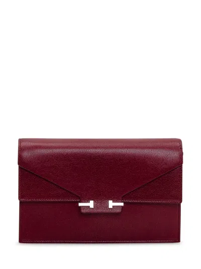 Tom Ford Supple Grain Mini Handbag In Red