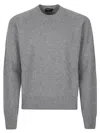 Tom Ford Cashmere Crewneck Pullover In Light Grey