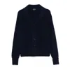 Tom Ford Cashmere Knit Sweater With Buffalo Horn Buttons And Shawl Collar