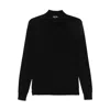 Tom Ford Men Fine Gauge Pure Wool Ls Polo In Black