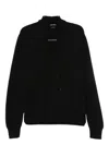 Tom Ford Shawl Collar Double-breasted Front Pockets Ribbed Texture In Black