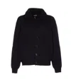 Tom Ford Knitted Cardigan With Back Detail And Pockets In Black