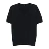 Tom Ford Crew Neck Cotton T-shirt In Black