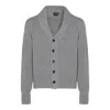 Tom Ford Shawl Collar Sweater Front Pockets In Gray