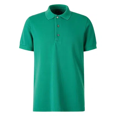 Tom Ford Short-sleeved Polo Shirt In Green