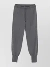 Tom Ford Tapered Leg Trousers With Adjustable Drawstring And Elasticized Cuffs In Gray