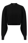 Tom Ford Knitted Sweater In Wool And Cashmere Blend In Black