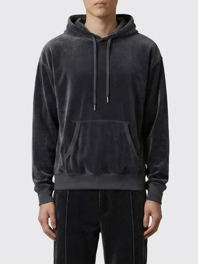 Tom Ford Cotton-blend Velour Hoodie In Gray