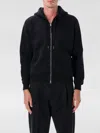 Tom Ford Slim-fit Cotton-blend Jersey Zip-up Hoodie In Black