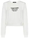 Tom Ford Logo-print Cotton Sweatshirt In White