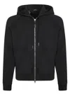Tom Ford Slim-fit Cotton-blend Jersey Zip-up Hoodie In Black