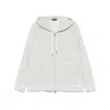 Tom Ford Slim-fit Cotton-blend Terry Zip-up Hoodie In Grey