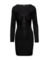 Tom Ford Black Shiny Minidress In Black