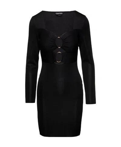 TOM FORD TOM FORD SWEETHEART NECK CUT-OUT MINI DRESS