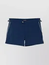 Tom Ford Swim Short In Compact Poplin In Blue