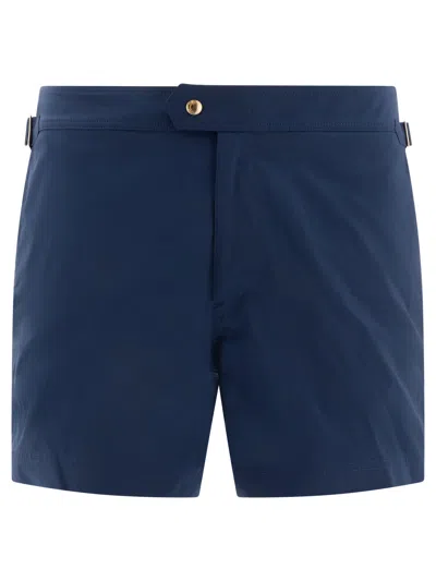 Tom Ford Swim Shorts In Nylon Costumes Blue
