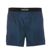 Tom Ford Logo Silk Boxer In Blue