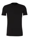 Tom Ford Regular Fit Black T-shirt With Classic Crew Neckline In Black