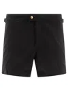 Tom Ford Leopard Print Tailored Swimsuit With Buckle Detail
