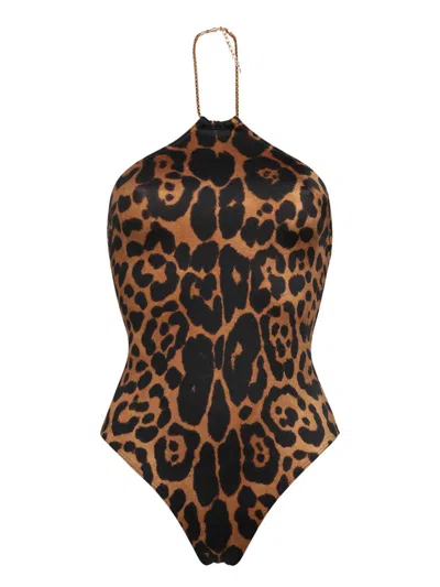 Tom Ford One-piece Swimsuit In Brown