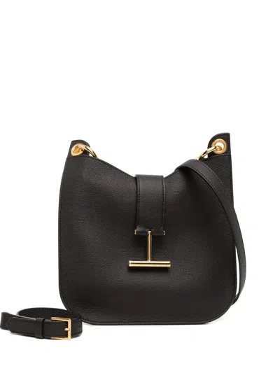 Tom Ford T Bar Shoulder Bag In Black