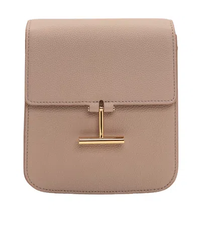 Tom Ford T-bar Shoulder Bag In Brown