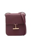 Tom Ford T-bar Shoulder Bag In Burgundy